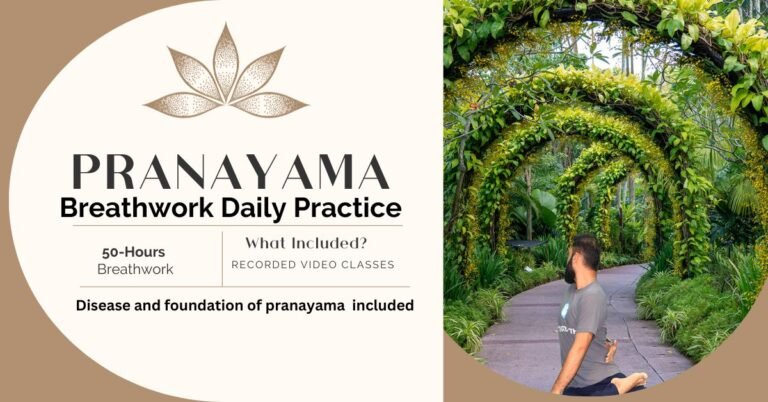 50 Hours Pranayama (breathwork)  English